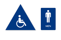 Accessible Pictogram Men Sign