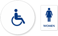 Accessible Women Pictogram Sign