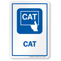 CAT Diagnostic Center Sign, Computed Axial Tomography Symbol