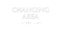 Changing Area Tactile Touch Braille Sign
