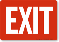 Web Leading Site for Exit Signs and Exit Entrance Signs, SKU: S-1259