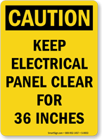 Danger Electrical Panel Clear OSHA Sign