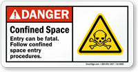 Confined Space Entry Can Be Fatal Sign
