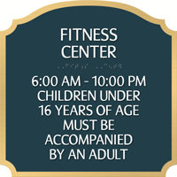 Florence Common Room Sign, 11.875 in. x 11.875 in.