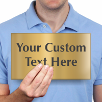 Custom Engraved Brass Sign Text Upto 6 Lines