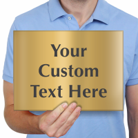Custom Engraved Brass Sign Text Upto 9 Lines