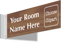 Custom Engraved Corridor Clipart Sign