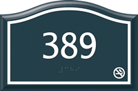 Santera HT Room Number Sign w/Border, 4 in. x 6 in.
