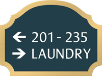 Florence Directional Sign, 5.875 in. x 7.875 in.