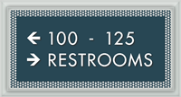Optik Directional Sign, 5.625 in. x 10.375 in.