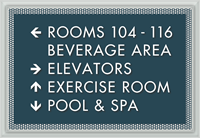 Optik Directional Sign, 9.375 in. x 13.625 in.