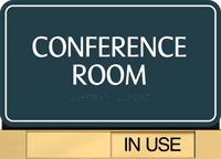 Custom Braille Sliding Panel Sign