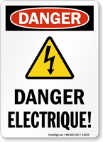 Danger Electrique Sign