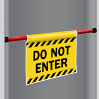 Do Not Enter Door Barricade Sign