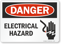 Danger Electrical Hazard Sign