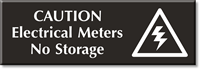 Electrical Meters No Storage Select a Color Engraved Sign