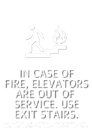 In Fire Do Not Use Elevator Sign