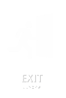 Exit TactileTouch Braille Sign