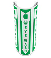 180 Degree Projecting Eye Wash Sign with graphic