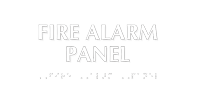 Fire Alarm Panel Tactile Touch Braille Sign