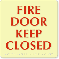 Fire Door Keep Closed Sign