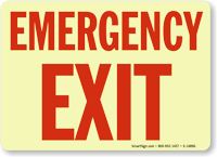 Emergency Exit Sign