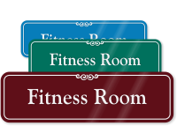 Fitness Room ShowCase Wall Sign