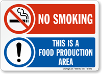 : Food Production Area Sign