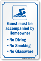 Community Pool Sign