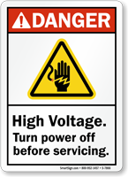Turn Power Off Before Servicing