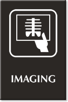 Imaging Engraved Hospital Sign with Xray Report Symbol