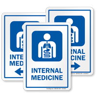 Internal Medicine Internists Hospital Sign