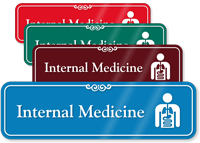 Internal Medicine Hospital Showcase Sign