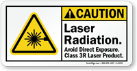 Laser Radiation Avoid Direct Exposure Sign