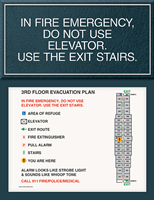 Emergency Evacuation Plan Sign