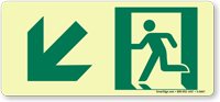 Glowsmart™ Directional Emergency Sign Arrow Down Sign