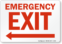 Emergency Exit Sign