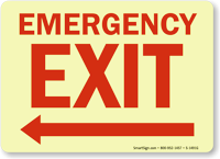 Emergency Exit Sign