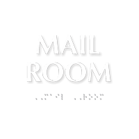 Mail Room ADA TactileTouch™ Sign with Braille
