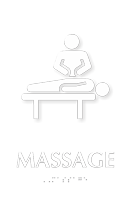 Massage TactileTouch Braille Spa Sign