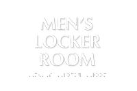 Men's Locker Room TactileTouch Braille Sign
