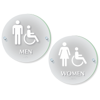 Men and Women ClearBoss Frosted Sign Kit