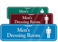 Men's Dressing Room ShowCase Wall Sign