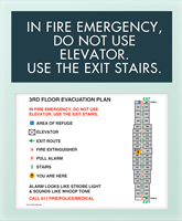 In Case Of Fire... Evac Plan Holder