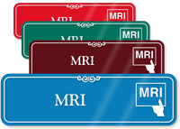 MRI Hospital Showcase Sign