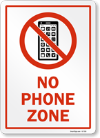 No Cell phone Sign