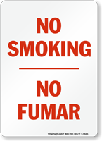 / No Fumar Sign