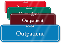 Outpatient Showcase Hospital Sign