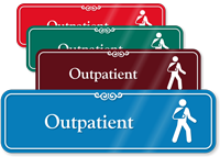 Outpatient Hospital Showcase Sign