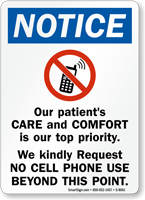 Patients Care Priority Sign